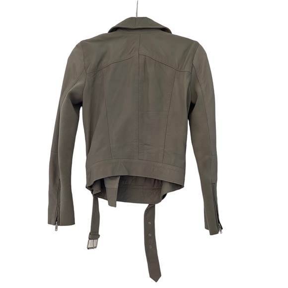 [SOLD] Trouvé Grey Leather Jacket - Picture 2 of 3